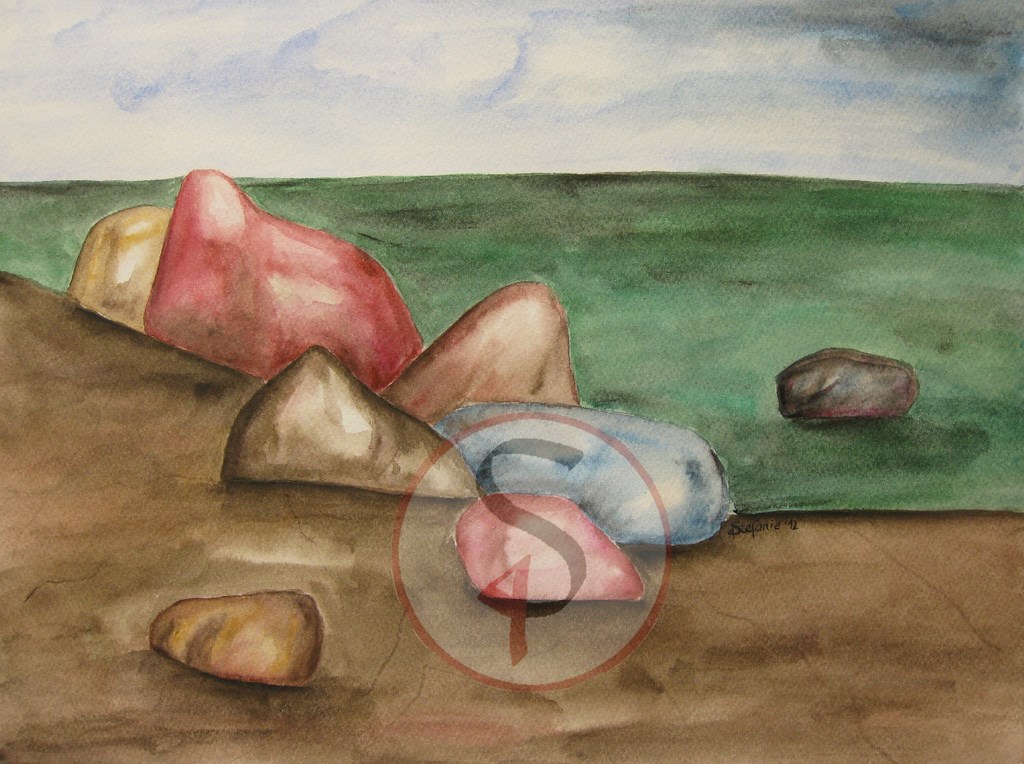 Steine am Meer
