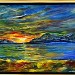 Schottischer Sonnenuntergang Acryl